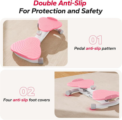 Waist Twister Machine Exercise, Ab Twist Board,300 Lbs Capacity | Slimmer Waist & Toned Abs, 300 Lbs Capacity, Two-Pedal Design, Double Anti-Slip, Noiseless Use