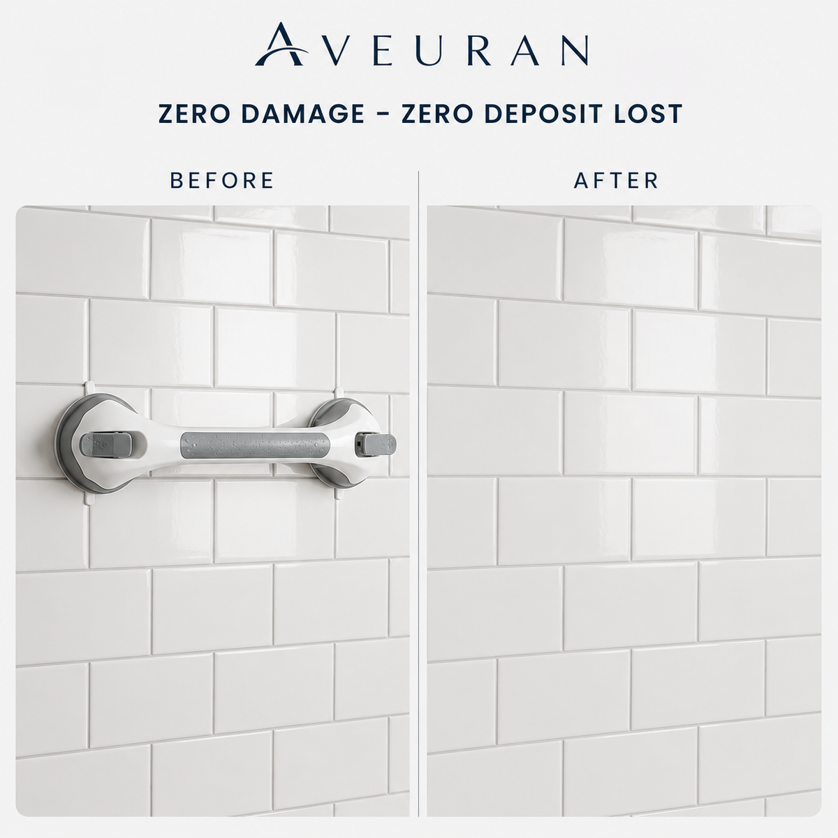 Aveuran Anchor™ - No-Drill Bathroom Support Bar
